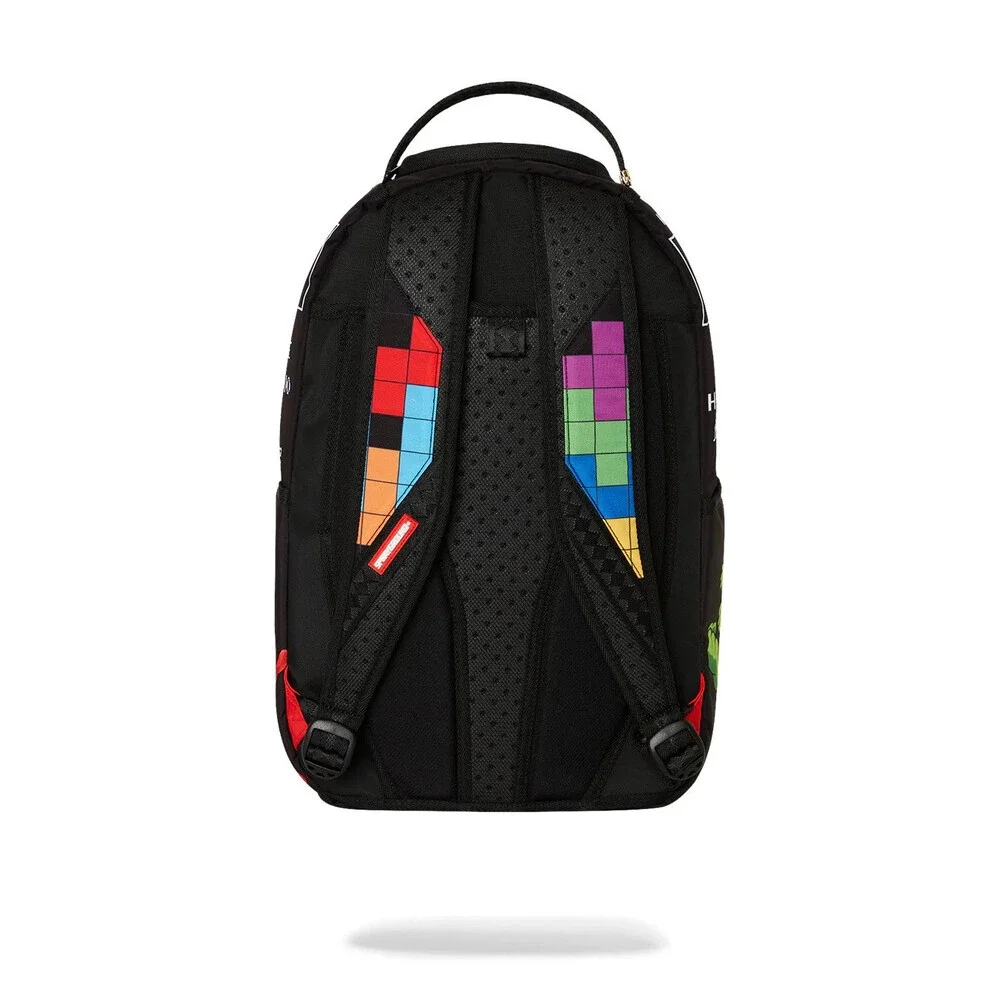Sprayground Tetris With Diablo and Money Bear Unisex Multicolor Backpack SPR110